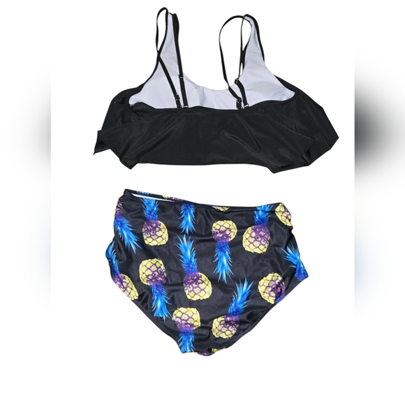 Womens Black Pineapple Bikini, Size Large In Good Condition! - Picture 2 of 3